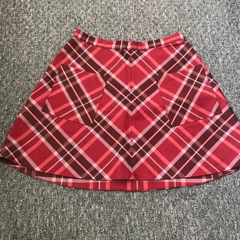 Silence & Noise Plaid Mini Skirt - Size 4
